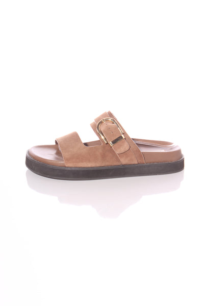 COUNTRY ROAD - Raya leather sandals - Mocha! 6-7