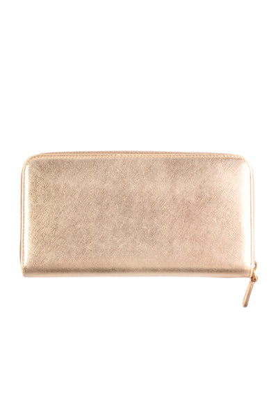 PRADA - Saffiano Metal Platino"  leather wallet!