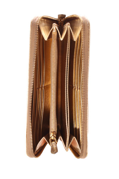 PRADA - Saffiano Metal Platino"  leather wallet!