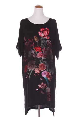 CHOCOLATE (NZ) Floral print panel dress! 14