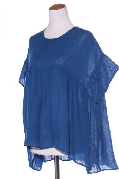 HOLIDAY - Blue linen top! 10-14