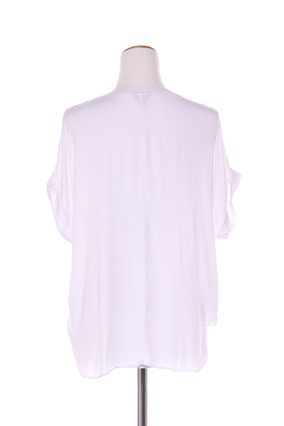 EMERGE - Rib trim viscose tie front top! 16