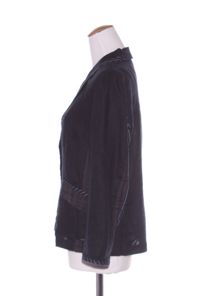 VERGE "Heritage" Pinstripe + check detail linen jacket! 12