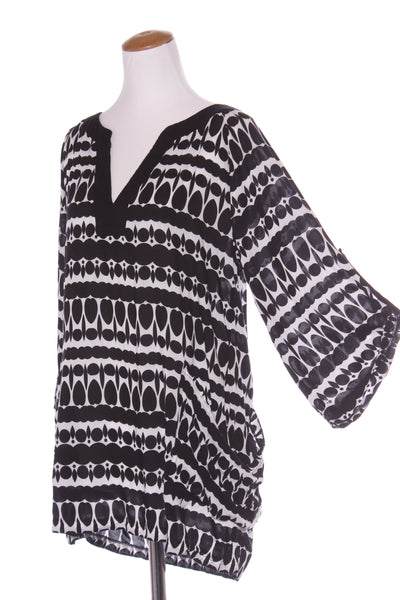 NANETTE LEPORE - Printed rayon swim tunic! 14
