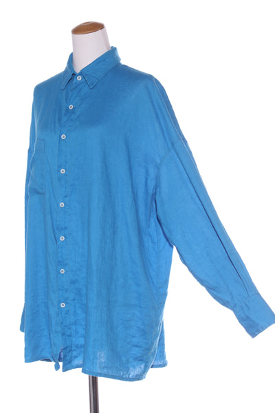 REBECCA O (NZ) Eva overzied linen tunic shirt! 12-14