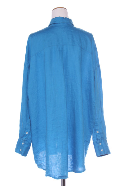 REBECCA O (NZ) Eva overzied linen tunic shirt! 12-14