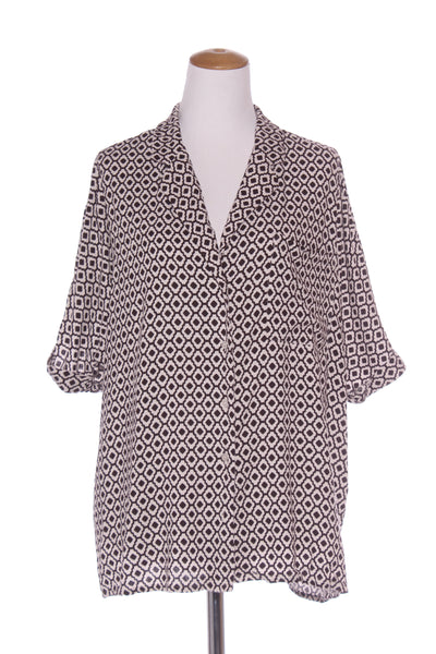 NO BRAND - Moroccan geo print shirt! 16-18