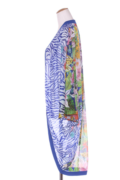 AUGUSTINE (LN) Stevie blue zebra kimono - Long! 8-16