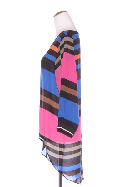 CHARLO - Stripe chiffon hi low top! 12