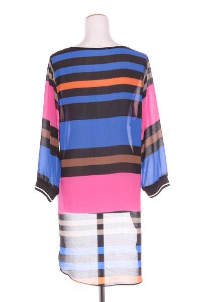 CHARLO - Stripe chiffon hi low top! 12