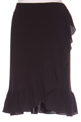 STELLA ROYAL (LN) Cross over ruffle trim skirt! 18