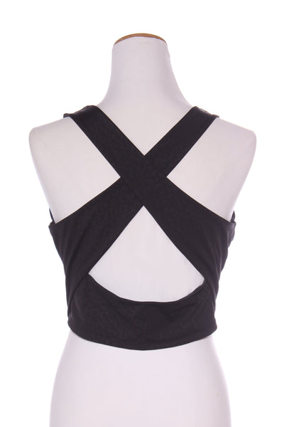 SWEAT REPUBLIC - Black leopard print crop top! 16