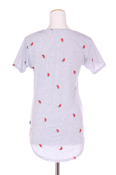 SILENT THEORY - Embroidered rose tee! 8-10