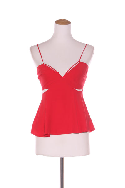 RUBY (NZ) Cut out detail red cami! 6
