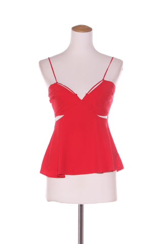RUBY (NZ) Cut out detail red cami! 6