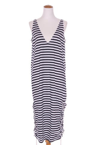 MOOCHI (NZ) "Ripple" stripe midi dress! 10-12