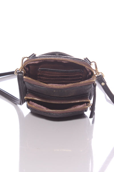 SABEN - Nikko pocket phone sling bag - Bubble leather!