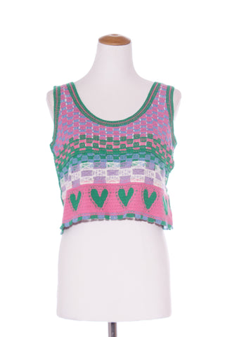 NO BRAND - Crochet heart crop tank! 12-14