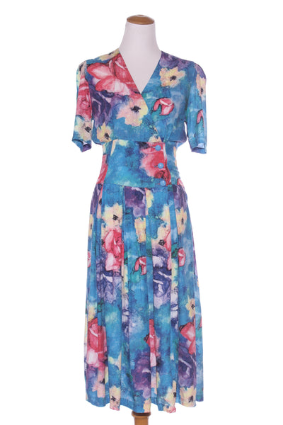 LOLĀ (NZ) Vintage floral midi dress! 10