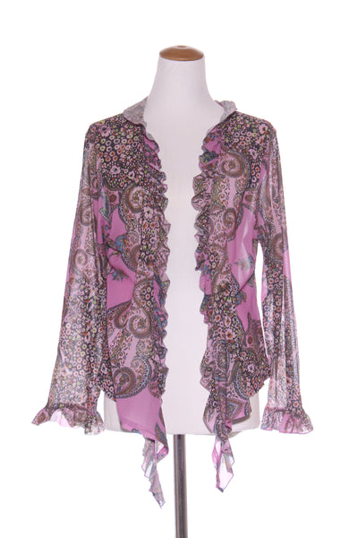 TCD (NZ) Ruffle paisley print mesh cardi! 18