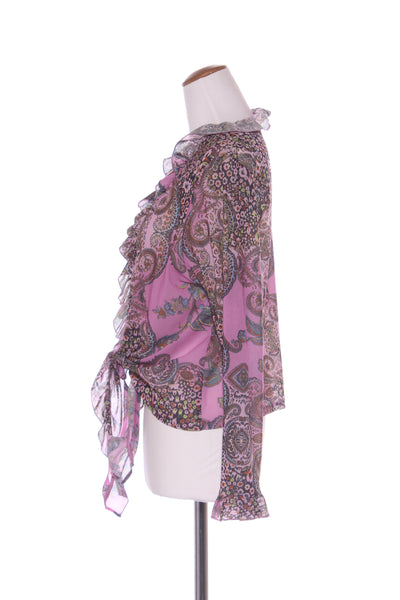 TCD (NZ) Ruffle paisley print mesh cardi! 18
