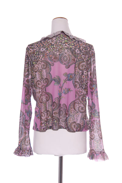 TCD (NZ) Ruffle paisley print mesh cardi! 18
