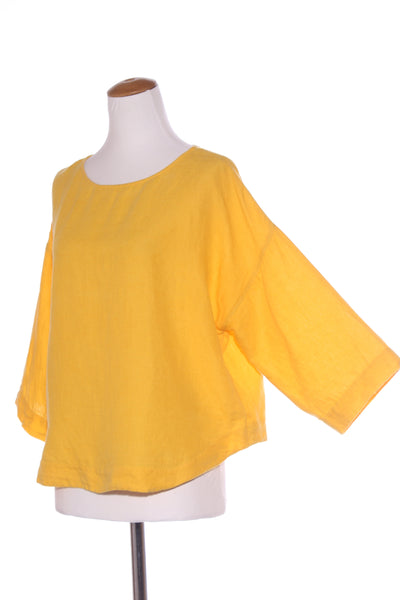GORMAN - Yellow linen relaxed fit top! 14