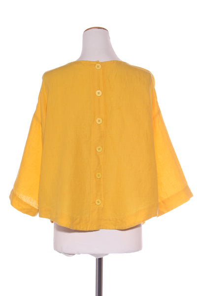 GORMAN - Yellow linen relaxed fit top! 14