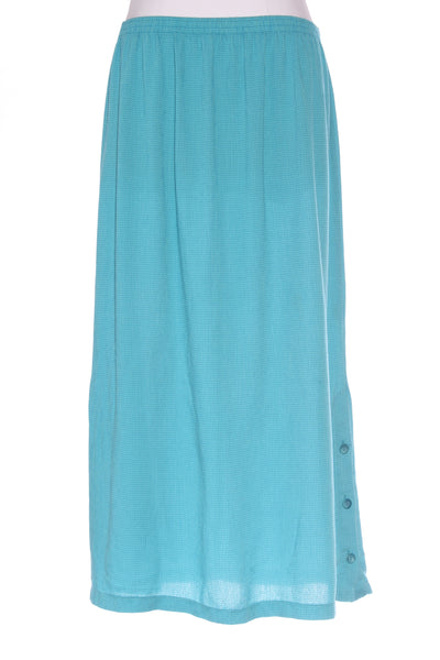 BLACK PEPPER (AU) Vintage teal gingham midi skirt! 16