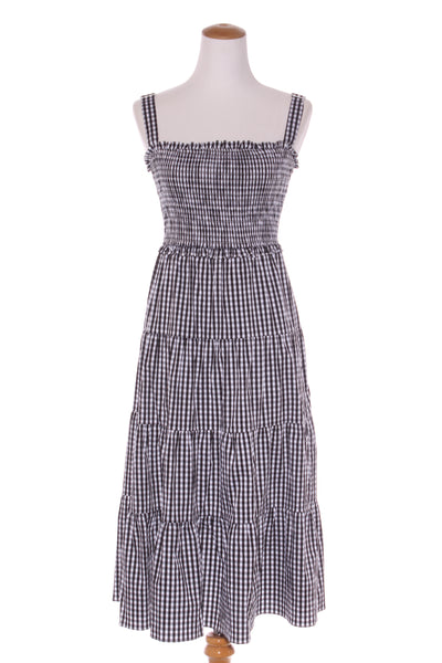 CHARLO - Gingham shirred midi dress! 8