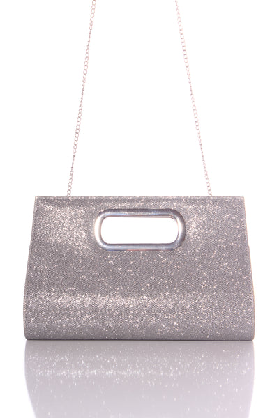 RUBY & KIT - Silver glitter bag/clutch!
