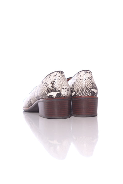 ISABELLA ANSELMI - Snakeskin leather loafer! 38