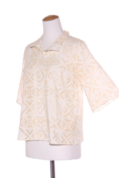 ZOE KRATZMANN - Cream broderie shirt! 12