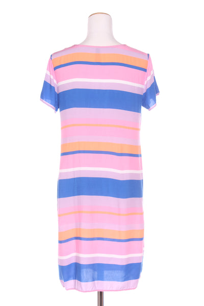 MEMO - Neon stripe viscose dress! 10