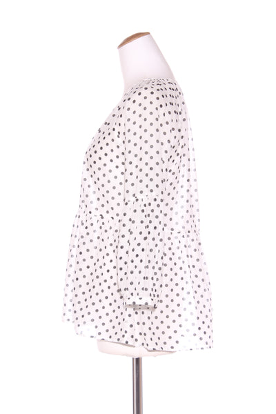 SEED - Polka dot cotton voile blouse! 6-8