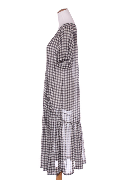 HARRÏE & SAM (NZ) V panel plaid midi dress! 12