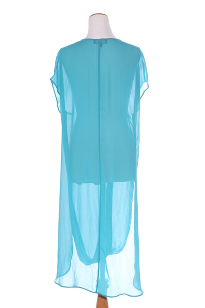REPERTOIRE (NZ) "Serenity" chiffon dress - Aqua! 14