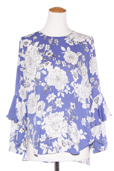 WITCHERY - Floral print flutter sleeve blouse! 12