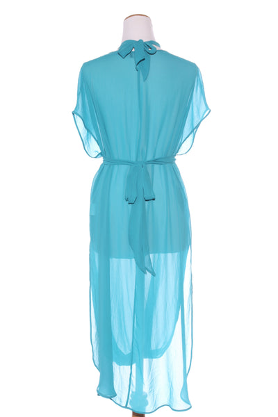 REPERTOIRE (NZ) "Serenity" chiffon dress - Aqua! 14