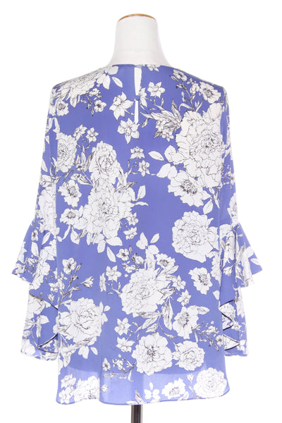 WITCHERY - Floral print flutter sleeve blouse! 12