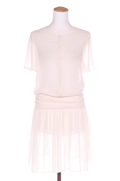 RICOCHET (NZ) Cream chiffon dress! 6