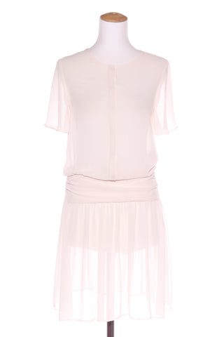 RICOCHET (NZ) Cream chiffon dress! 6