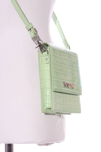 STOLEN (LN) Acid green leather bag on tour!