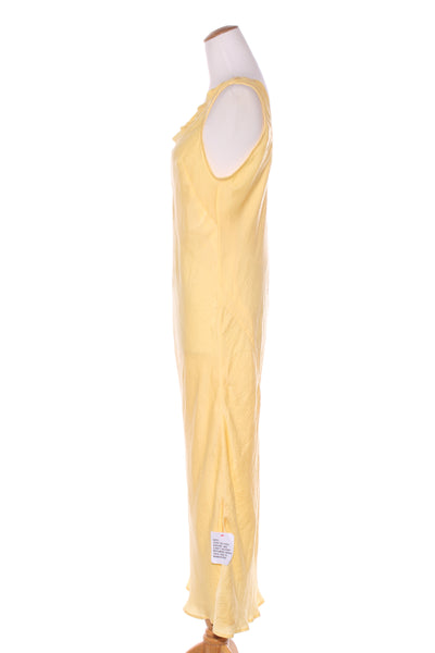 ASOS (BN) Cushed satin yellow bias maxi dress! 16