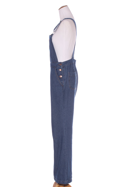 PRINCE HIGHWAY - Hummingbird embroidered denim overall!