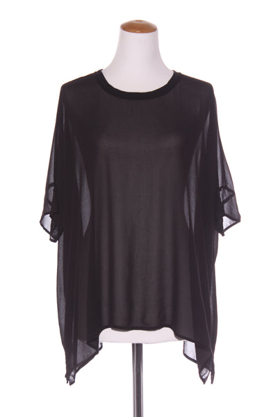 STORM - Relaxed sheer s/s viscose top! 14-16