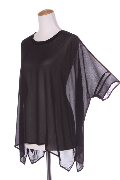 STORM - Relaxed sheer s/s viscose top! 14-16