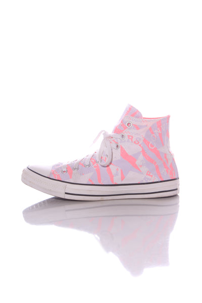CONVERSE - Lilac + pink print hi top sneakers! 10