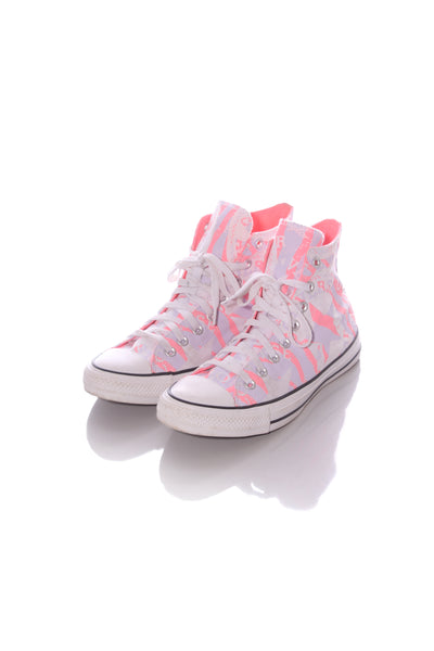 CONVERSE - Lilac + pink print hi top sneakers! 10