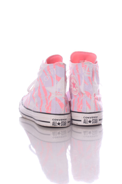 CONVERSE - Lilac + pink print hi top sneakers! 10